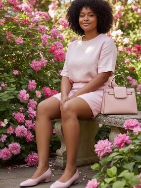 Siamanto soft pink 1.5” heels. Very nice shies! Vintage!!